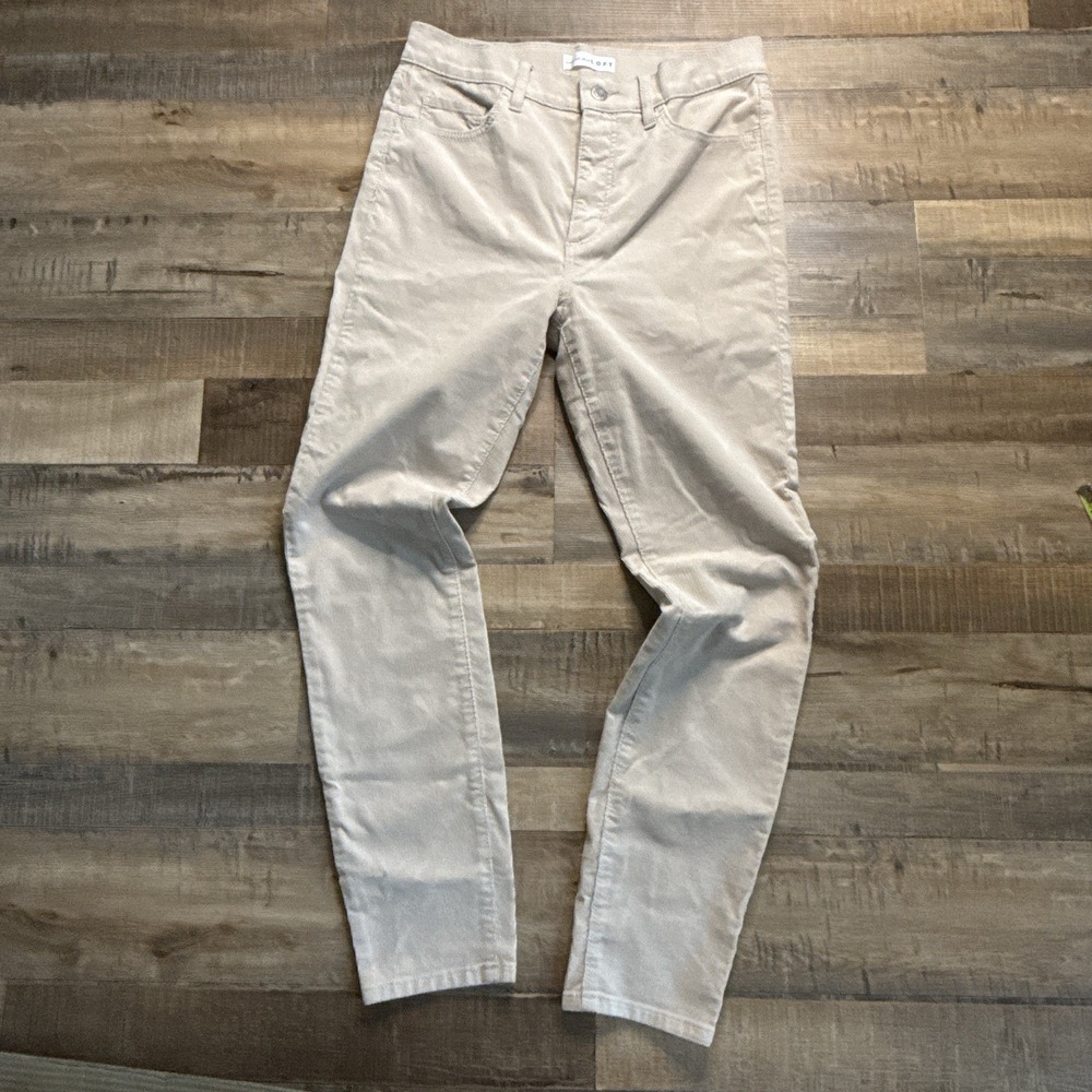 Ann Taylor LOFT Modern Skinny Corduroy Pants Tan Khaki Size 6 Womens Mid Rise